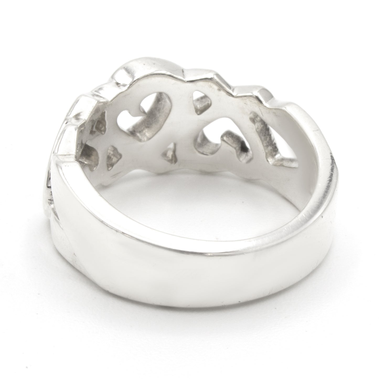 Tiffany & Co Triple Rubbing heart ring Sz 50