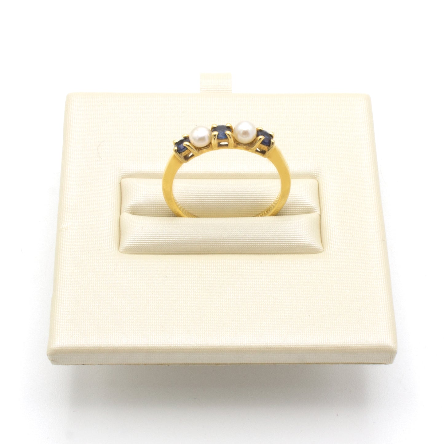 Tiffany & Co Pearl x Sapphire ring SIZE 49