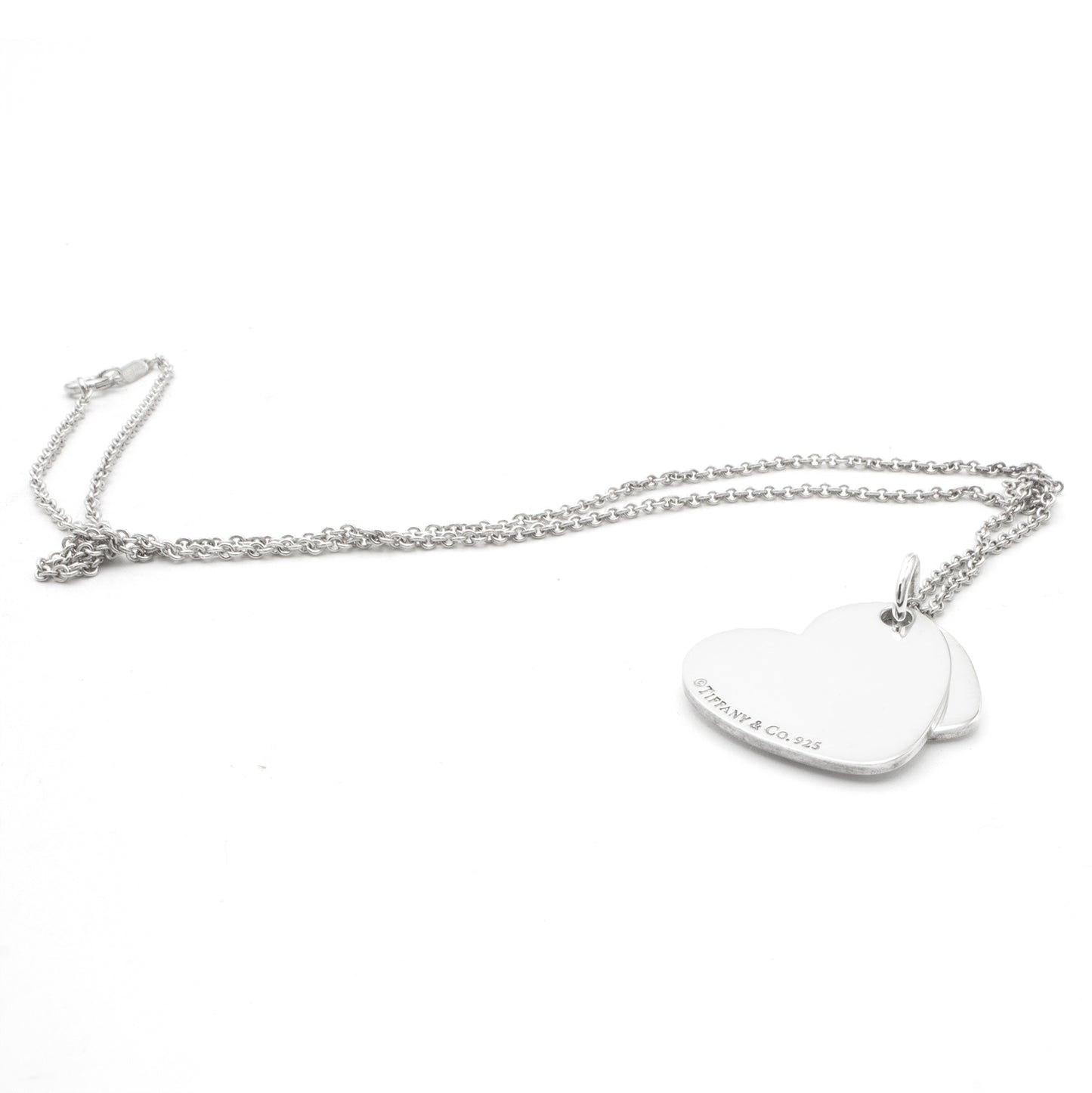 Tiffany & Co Double Plaque Coeur necklace