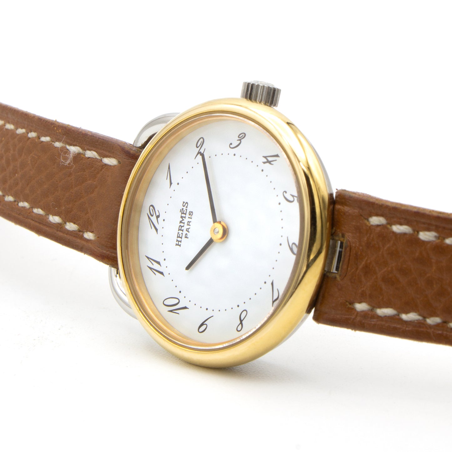 Hermès Arceau 25mm watch epsom gold