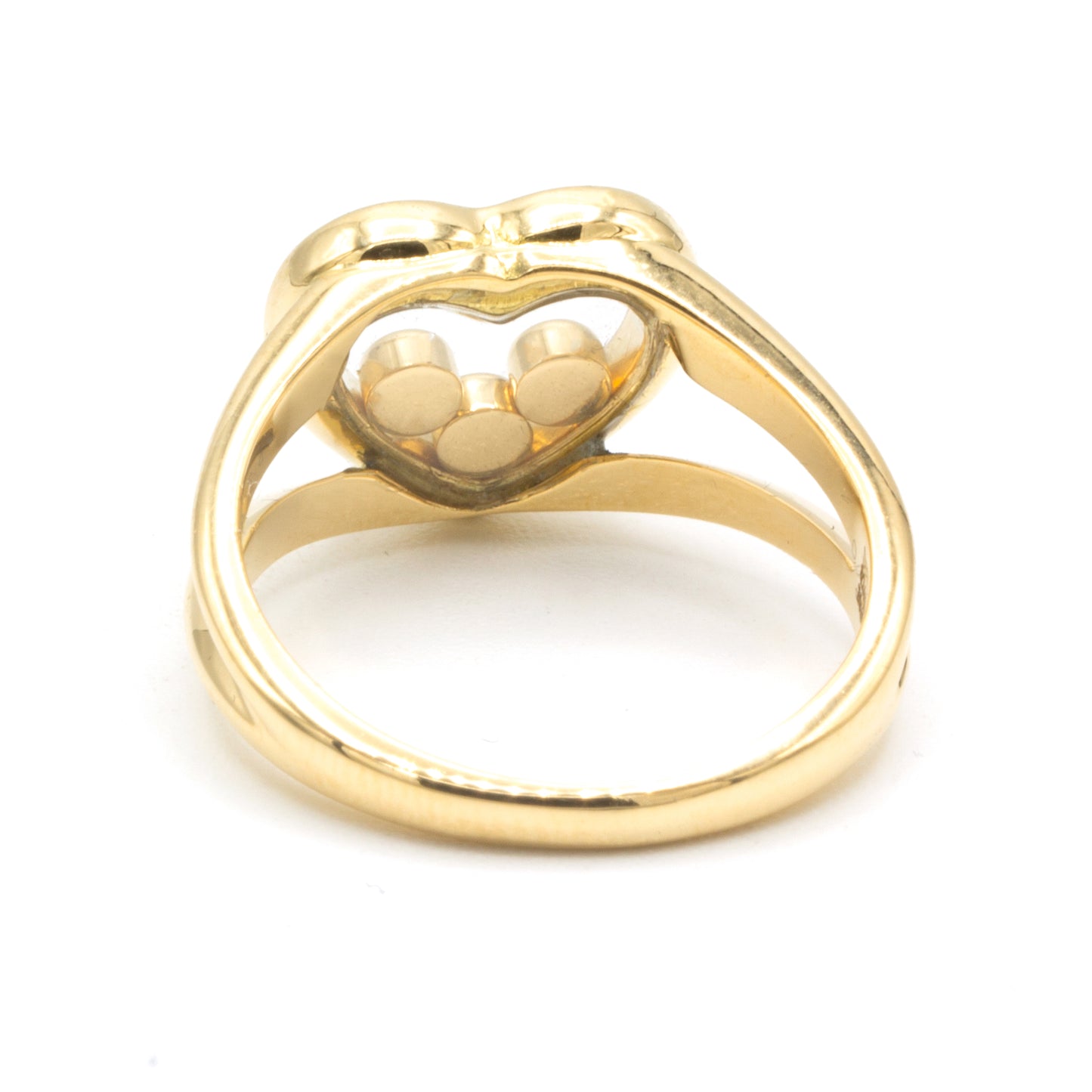 Chopard Happy Diamonds yellow gold ring Sz 50