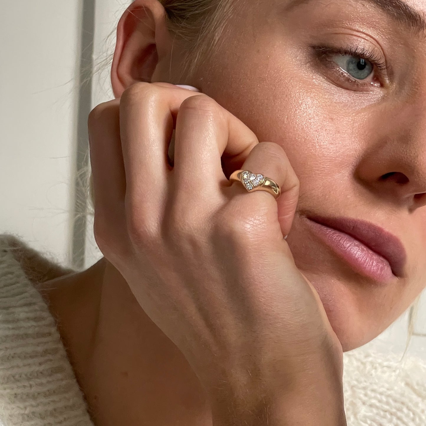 Tiffany & Co "Heart" ring SIZE 49