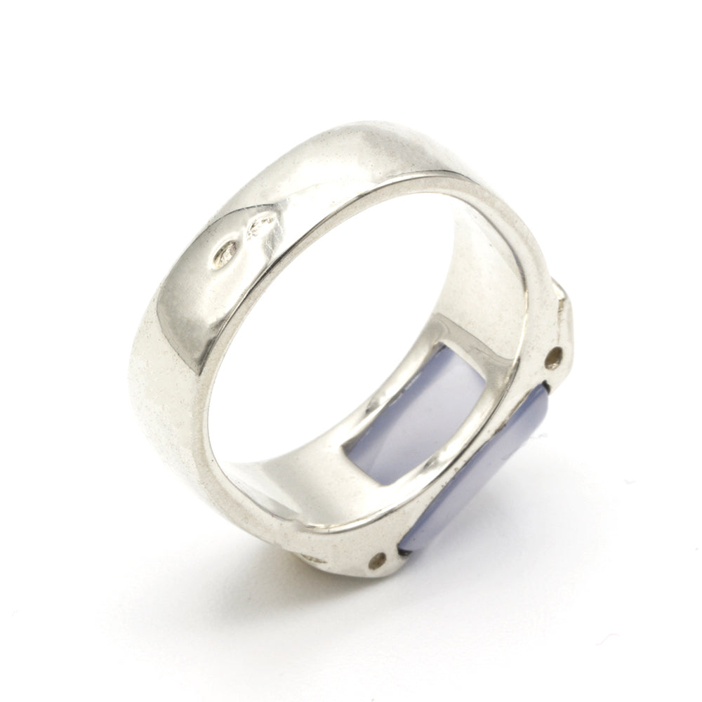 Hermes chalcedony ring SIZE 53