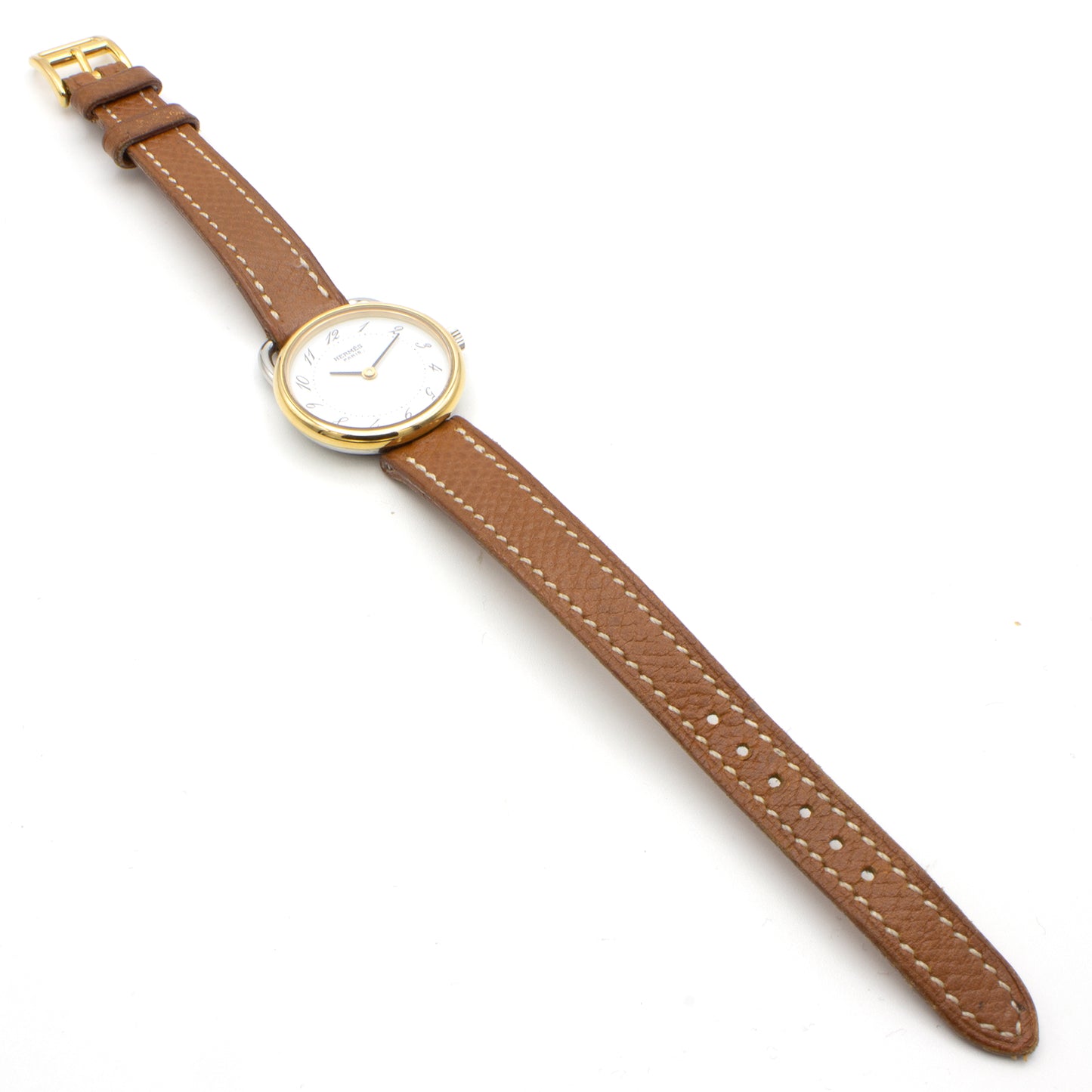 Hermès Arceau 25mm watch epsom gold