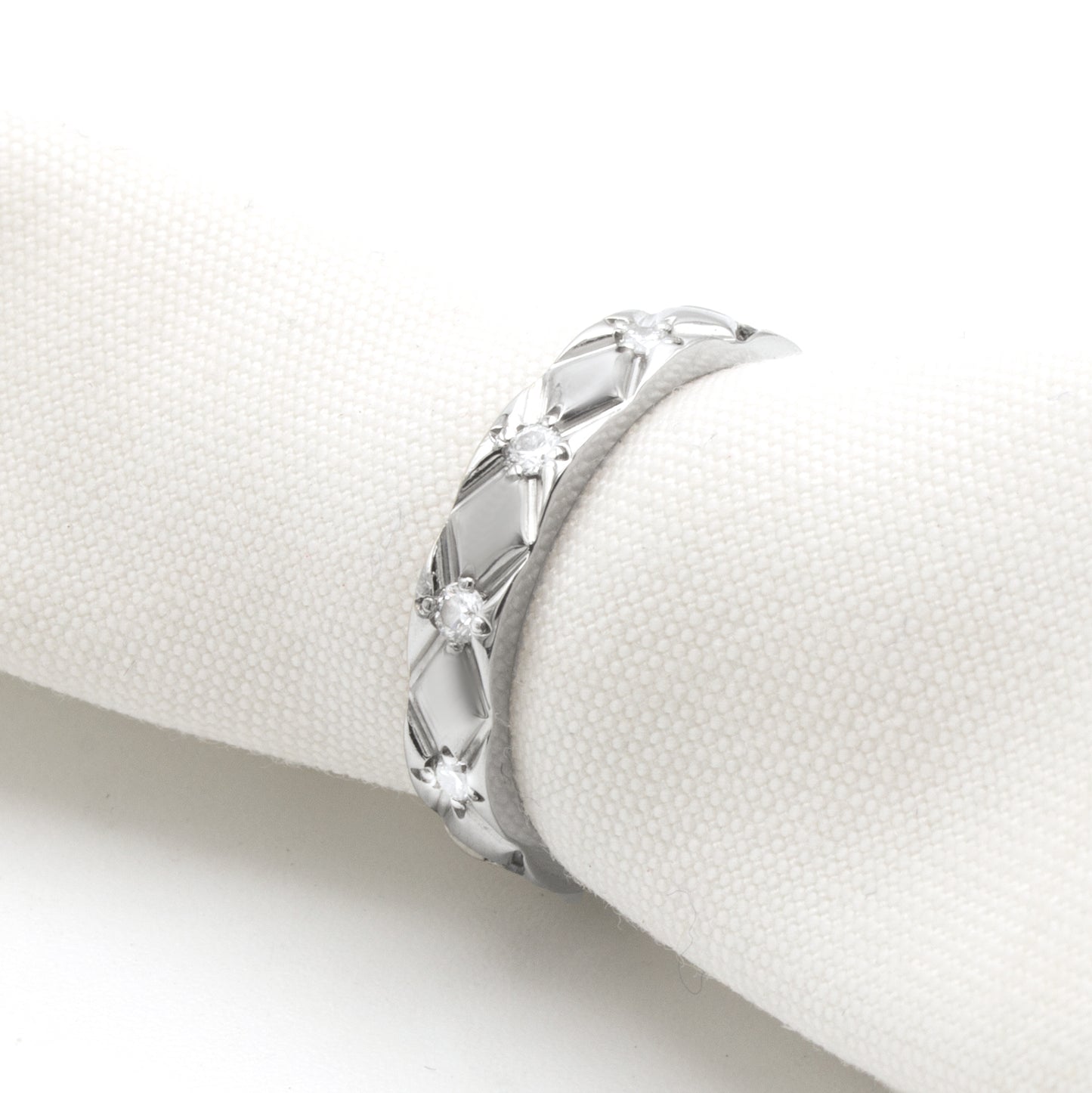 Chanel Matelasse ring Sz 47