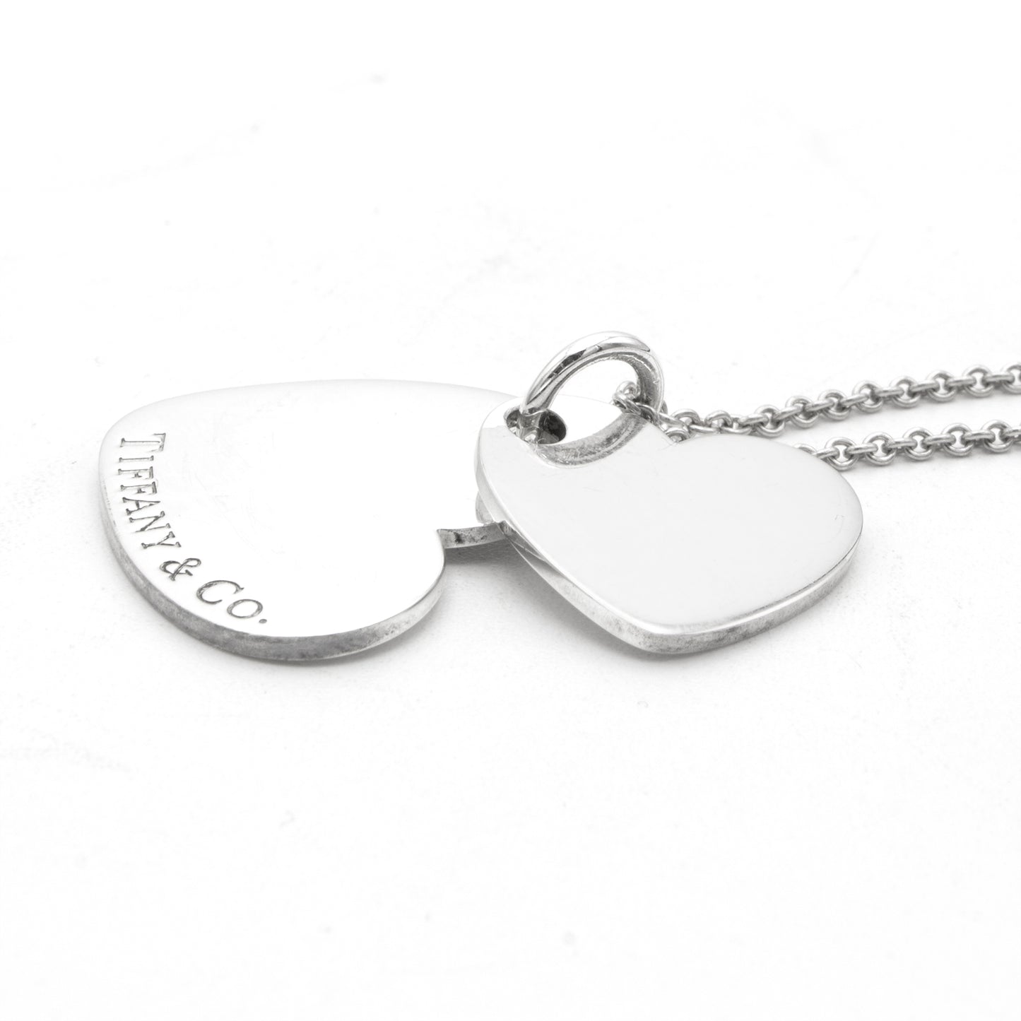 Tiffany & Co Double Plaque Coeur necklace