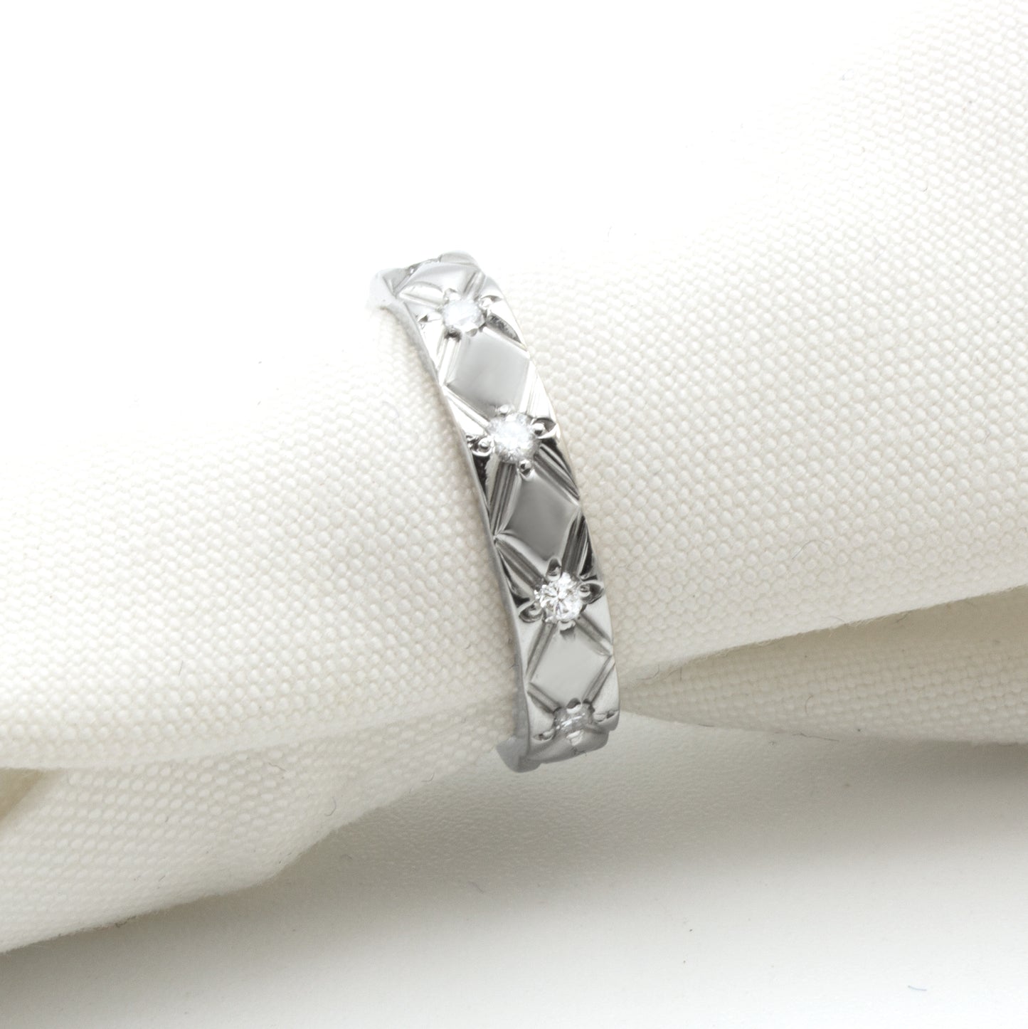 Chanel Matelasse ring Sz 47