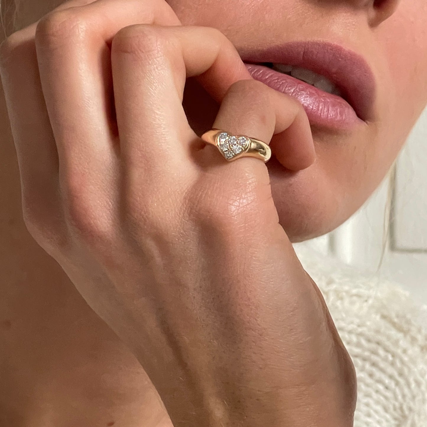 Tiffany & Co "Heart" ring SIZE 49
