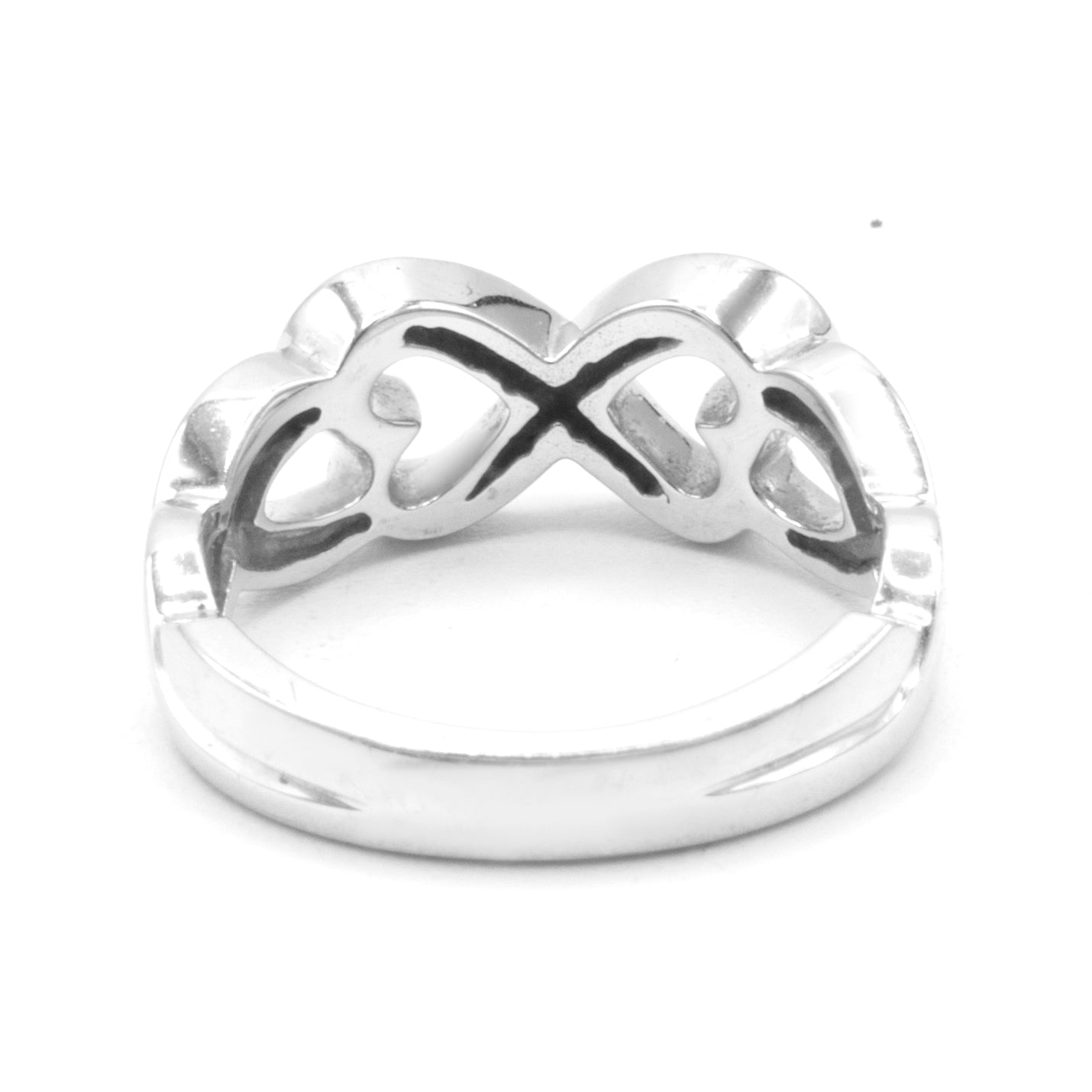 Tiffany & Co Double Loving Heart ring SIZE 49