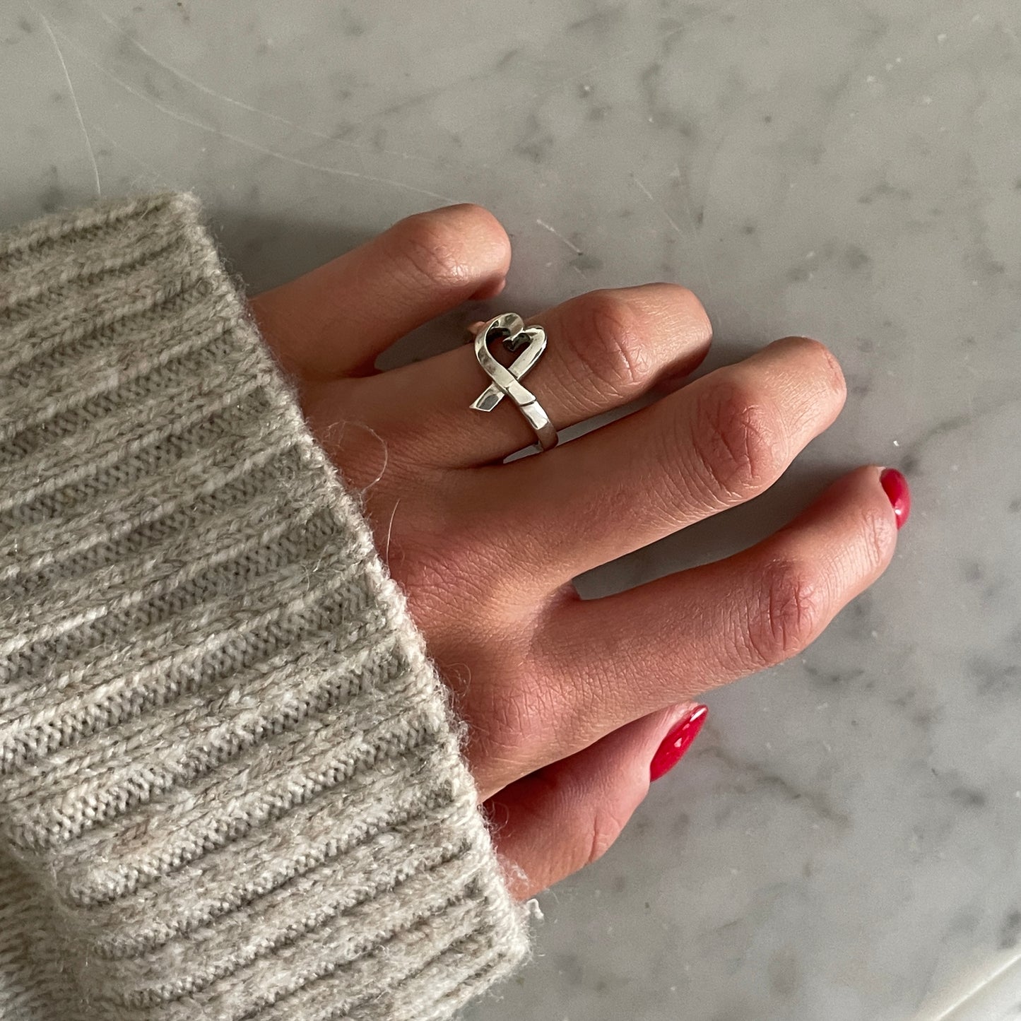 Tiffany & Co Loving Heart ring SIZE 49