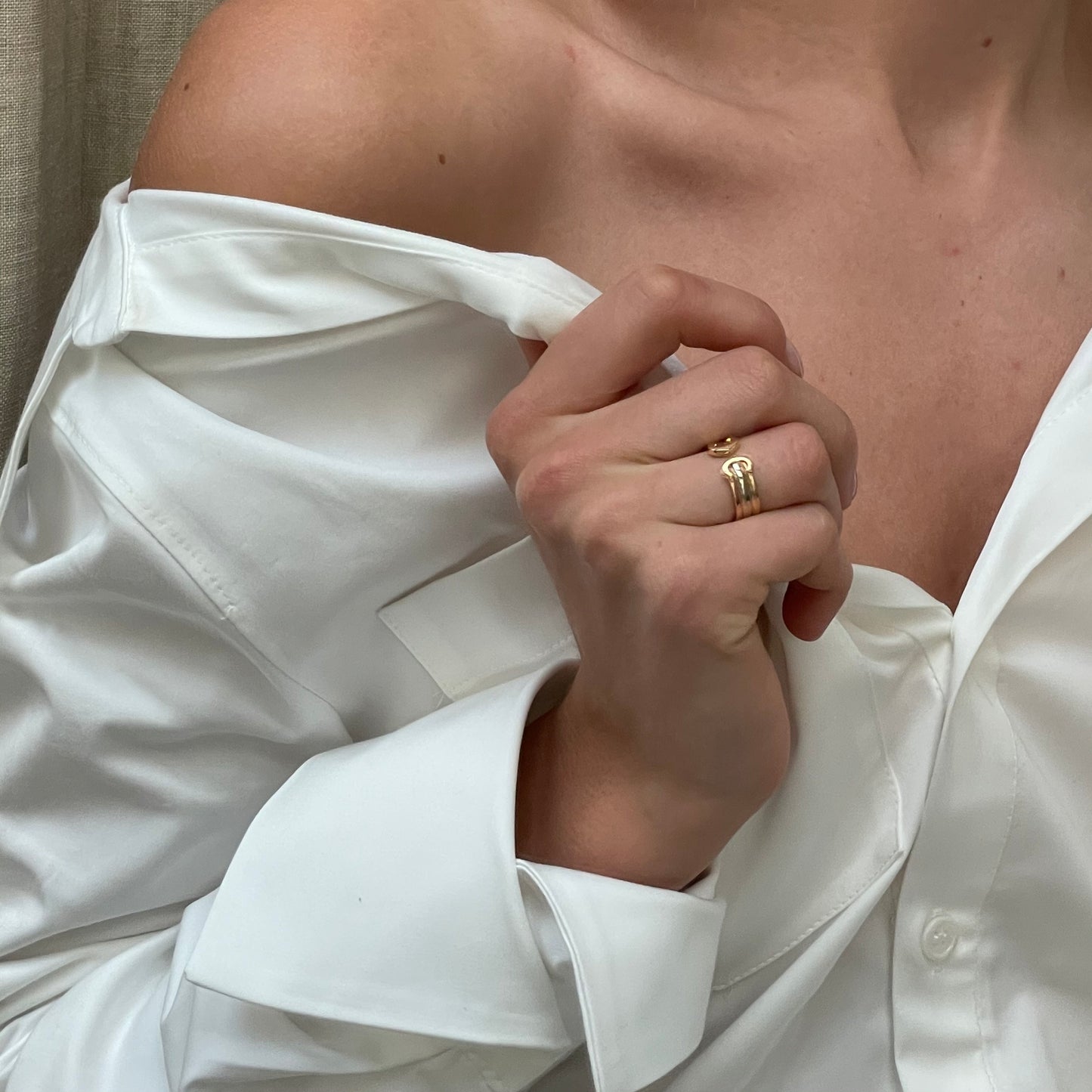 Cartier Double C ring SIZE 49