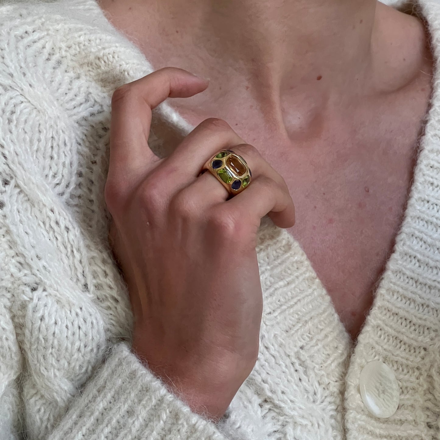 Chanel Baroque ring SIZE 53